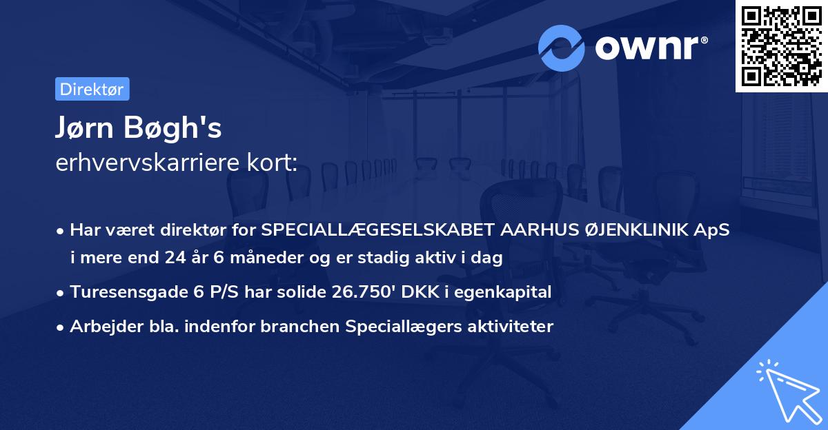 Jørn Bøgh's erhvervskarriere kort