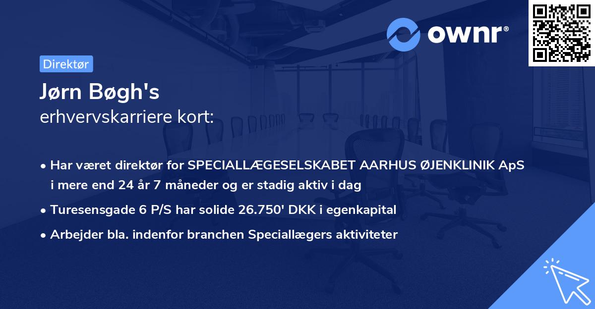 Jørn Bøgh's erhvervskarriere kort