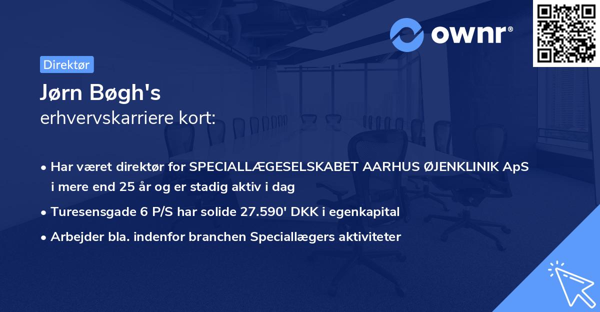 Jørn Bøgh's erhvervskarriere kort