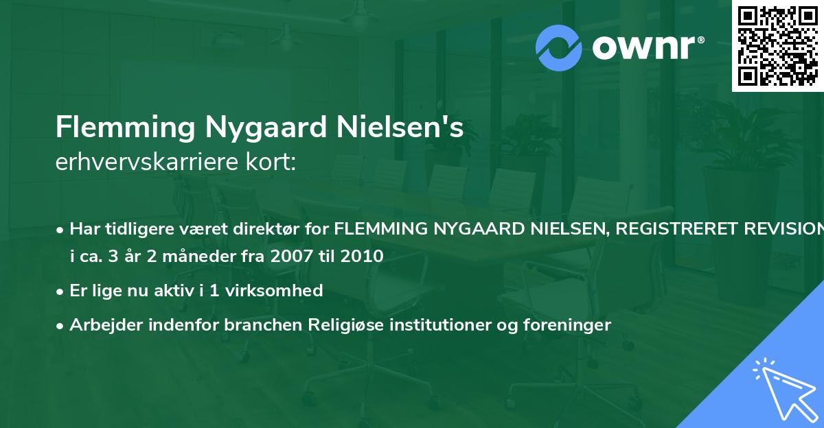 Flemming Nygaard Nielsen's erhvervskarriere kort