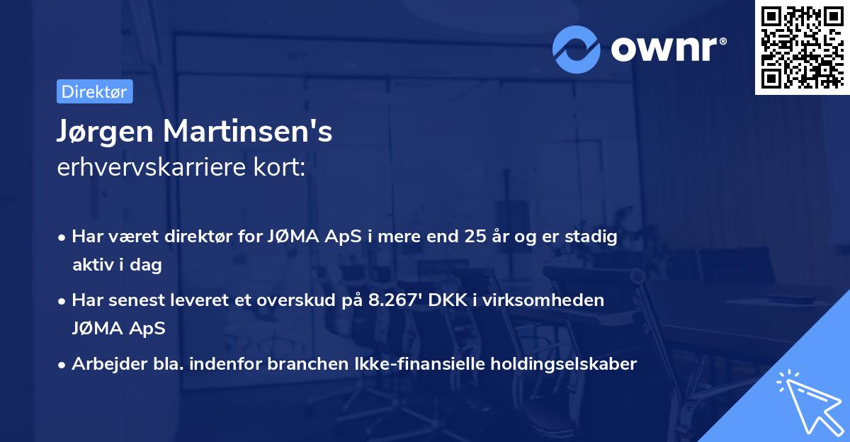 Jørgen Martinsen's erhvervskarriere kort