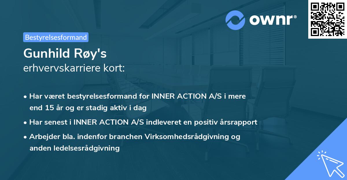 Gunhild Røy's erhvervskarriere kort