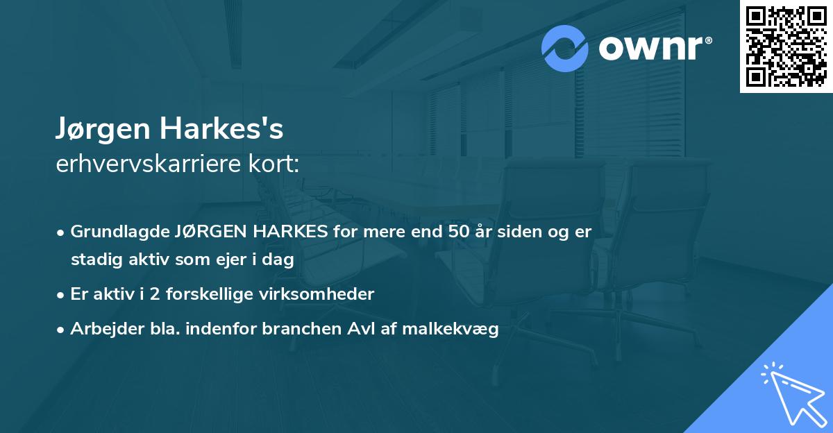 Jørgen Harkes's erhvervskarriere kort