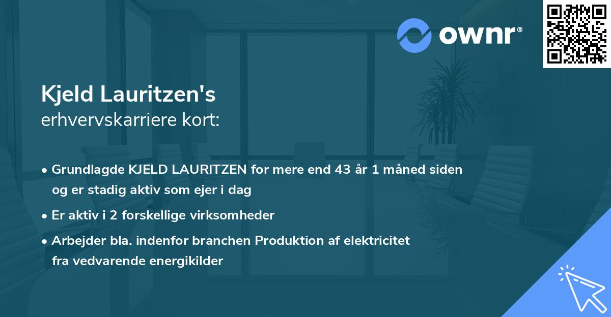 Kjeld Lauritzen's erhvervskarriere kort