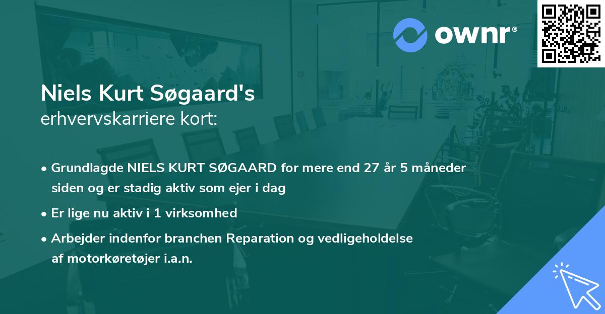 Niels Kurt Søgaard's erhvervskarriere kort