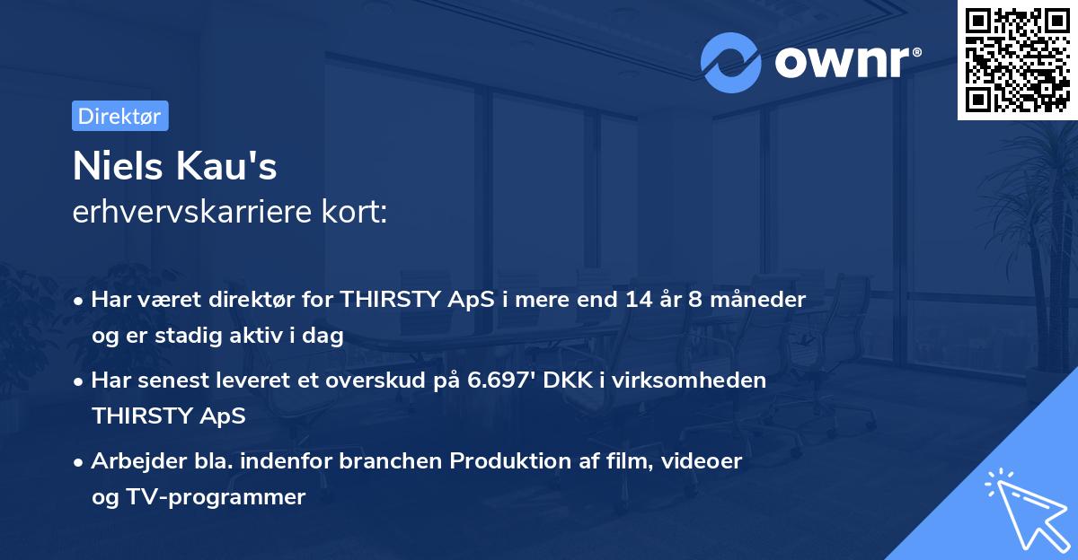 Niels Kau's erhvervskarriere kort