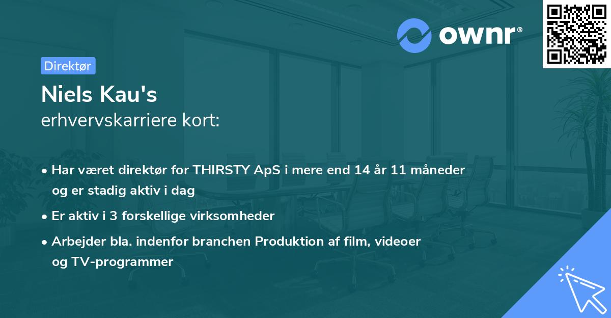 Niels Kau's erhvervskarriere kort