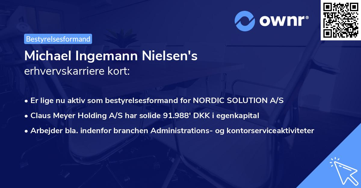 Michael Ingemann Nielsen's erhvervskarriere kort