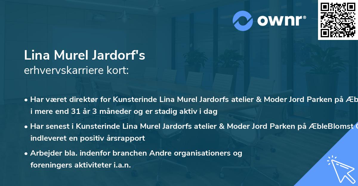 Lina Murel Jardorf's erhvervskarriere kort
