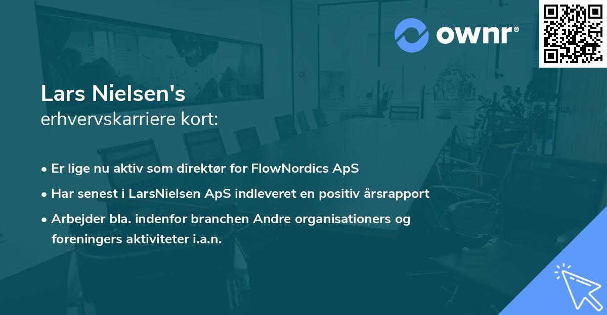 Lars Nielsen's erhvervskarriere kort