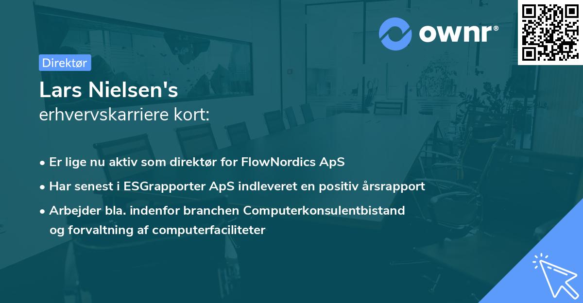 Lars Nielsen's erhvervskarriere kort