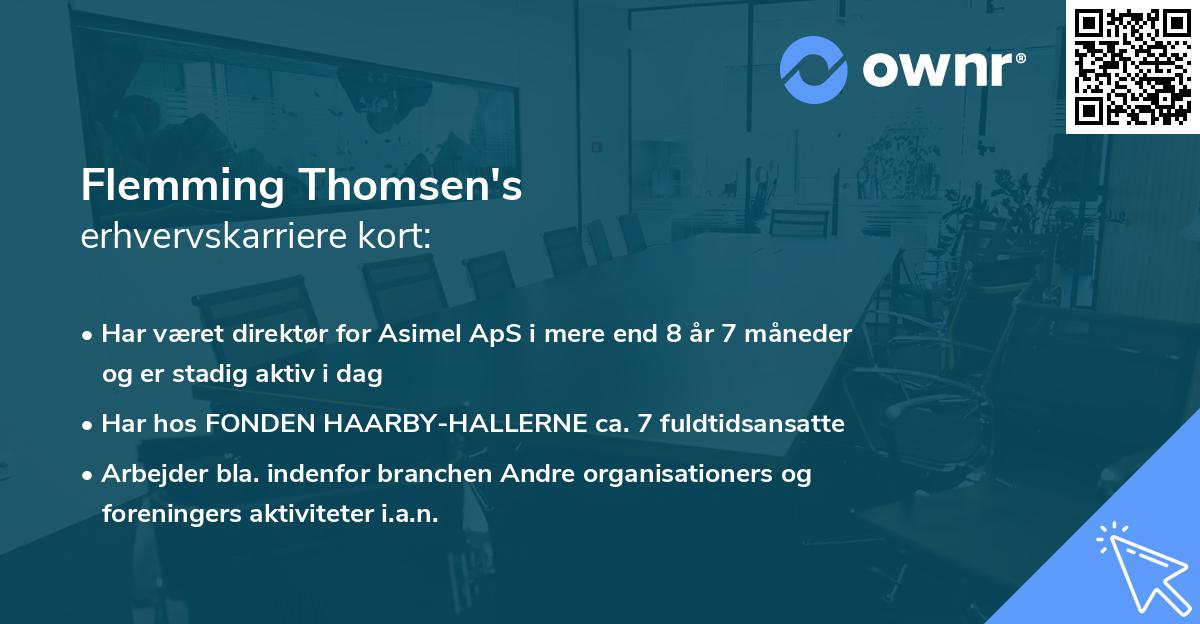 Flemming Thomsen's erhvervskarriere kort