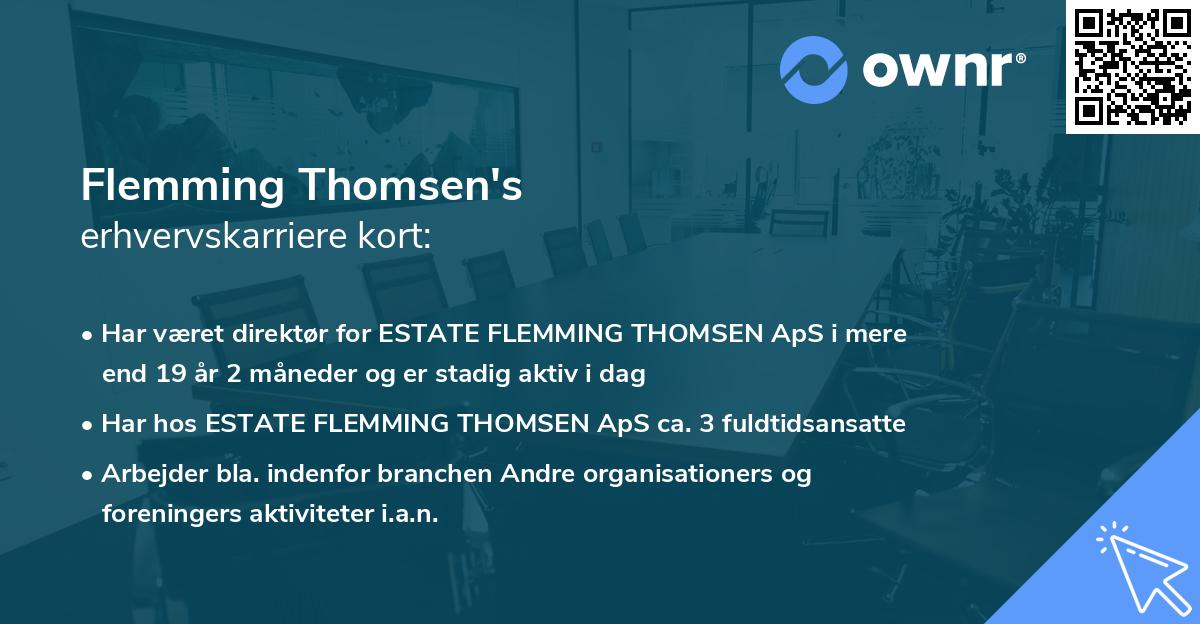 Flemming Thomsen's erhvervskarriere kort