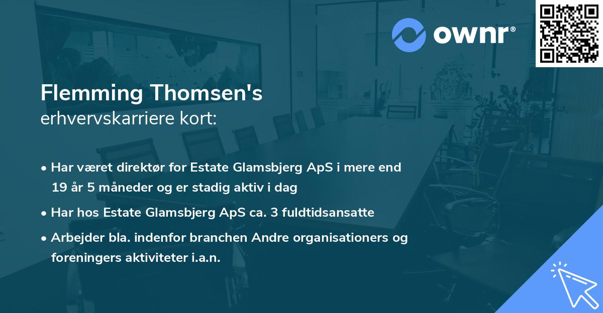 Flemming Thomsen's erhvervskarriere kort