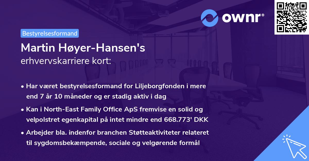 Martin Høyer-Hansen's erhvervskarriere kort