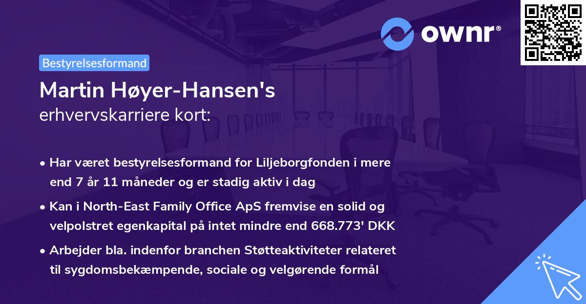 Martin Høyer-Hansen's erhvervskarriere kort