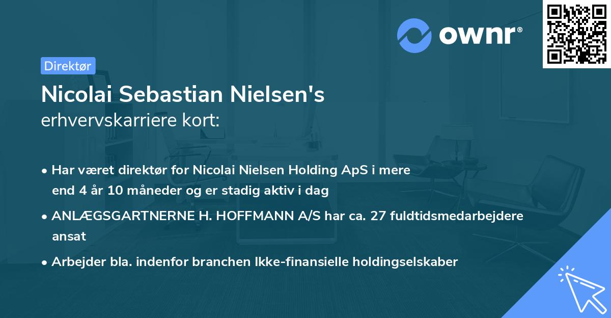 Nicolai Sebastian Nielsen's erhvervskarriere kort