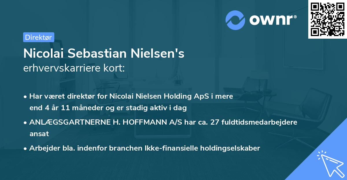 Nicolai Sebastian Nielsen's erhvervskarriere kort