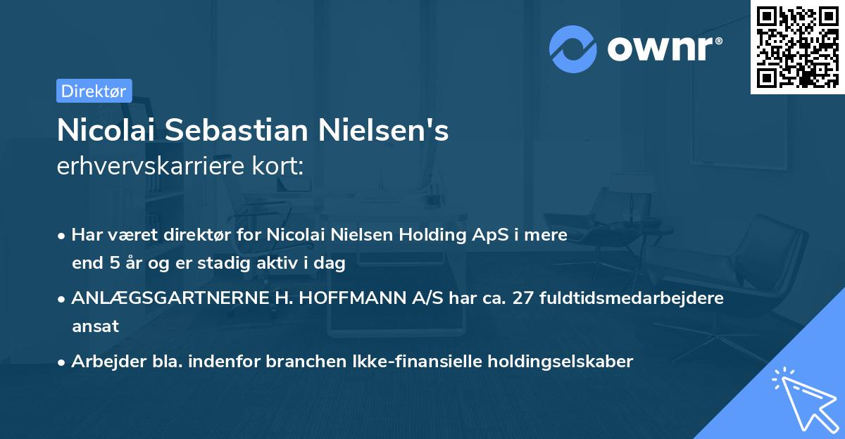 Nicolai Sebastian Nielsen's erhvervskarriere kort