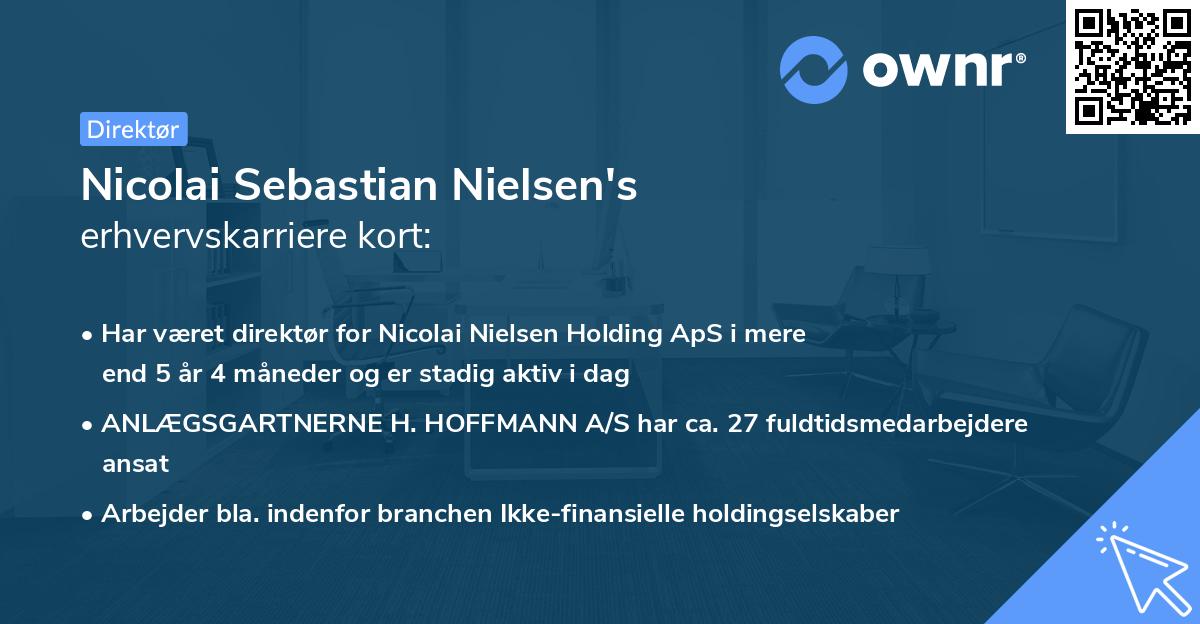 Nicolai Sebastian Nielsen's erhvervskarriere kort