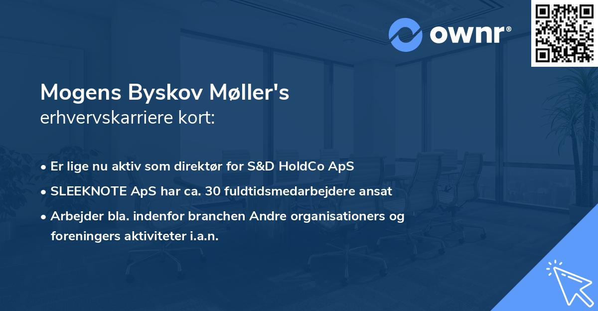 Mogens Byskov Møller's erhvervskarriere kort