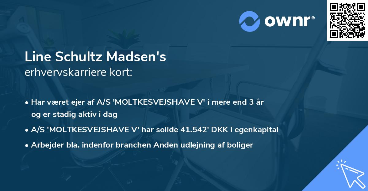 Line Schultz Madsen's erhvervskarriere kort