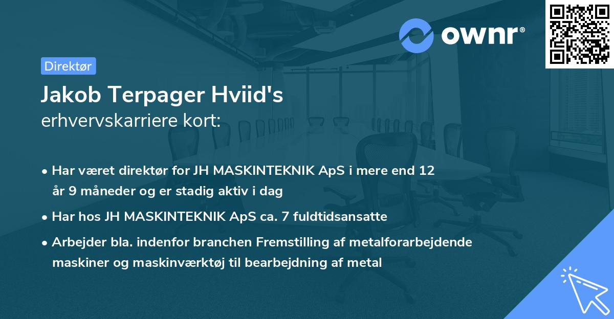 Jakob Terpager Hviid's erhvervskarriere kort