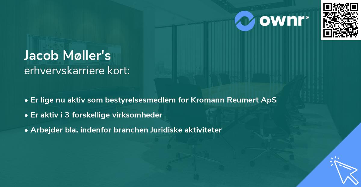 Jacob Møller's erhvervskarriere kort