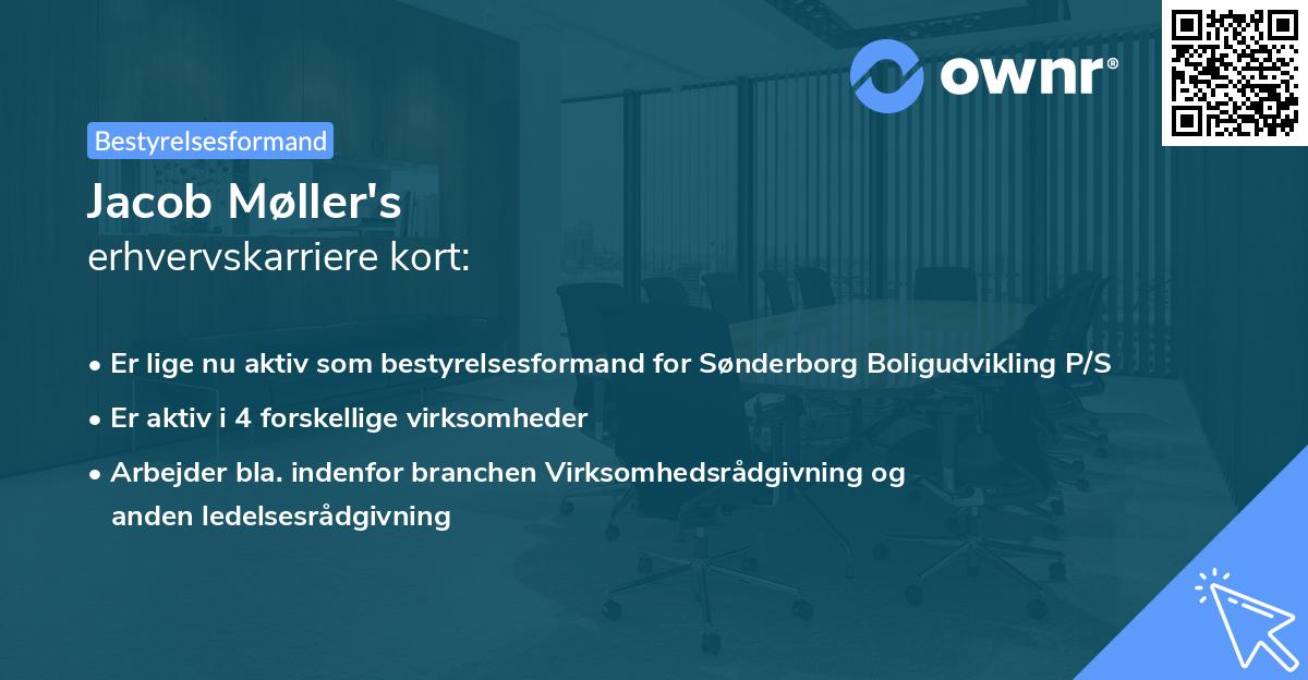 Jacob Møller's erhvervskarriere kort