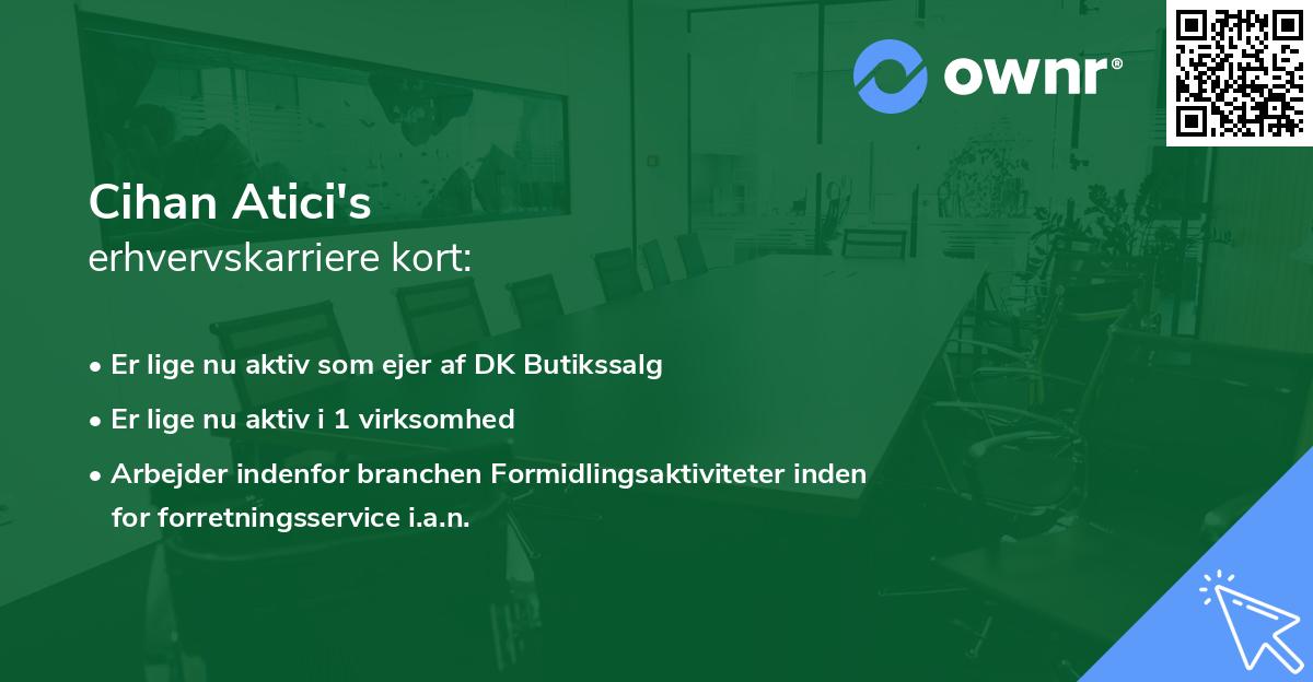 Cihan Atici's erhvervskarriere kort
