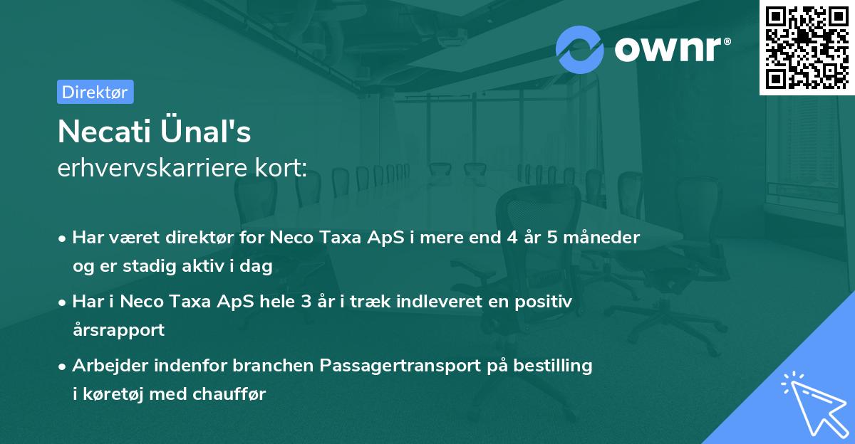 Necati Ünal's erhvervskarriere kort