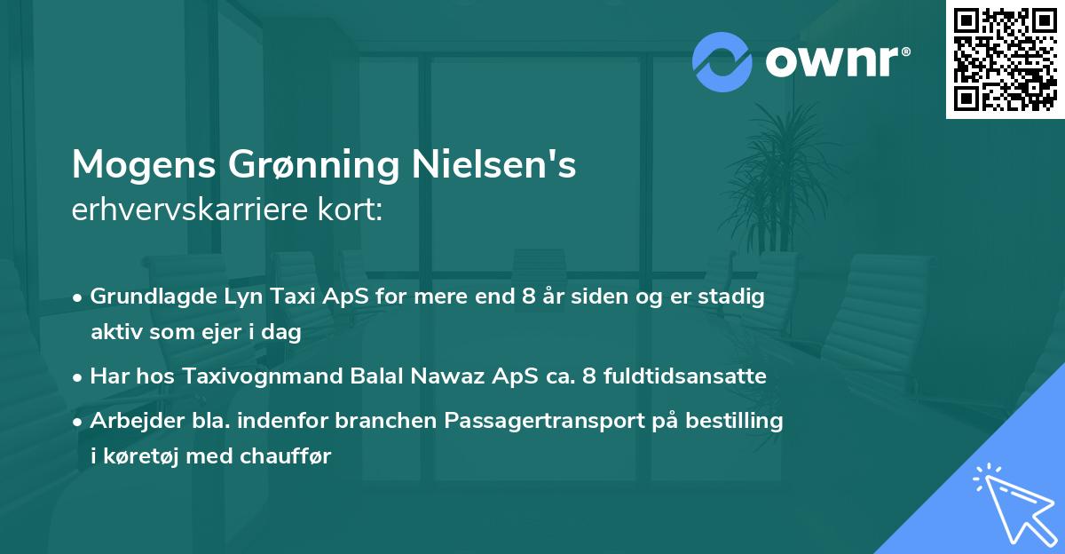Mogens Grønning Nielsen's erhvervskarriere kort