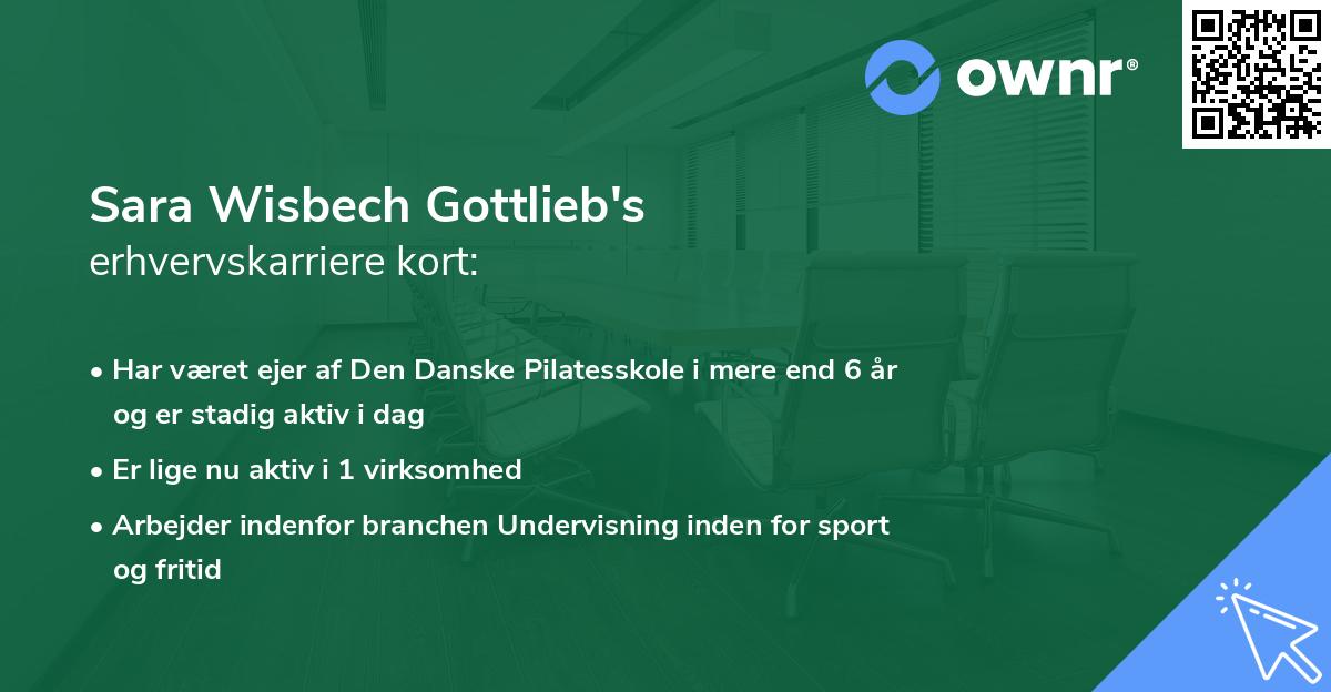 Sara Wisbech Gottlieb's erhvervskarriere kort