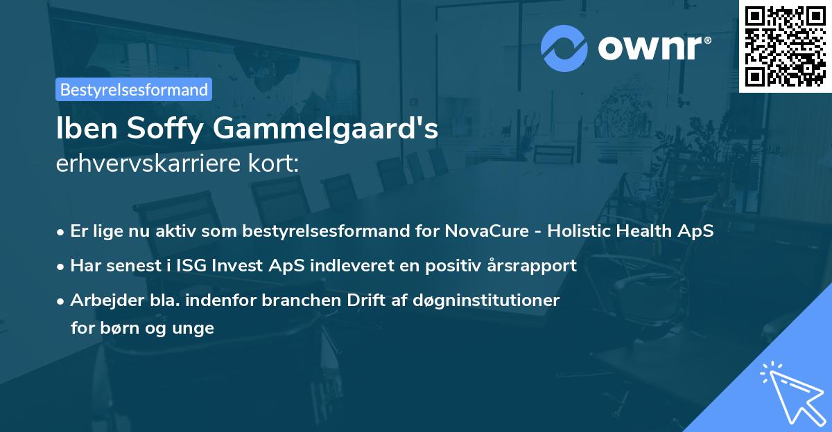 Iben Soffy Gammelgaard's erhvervskarriere kort