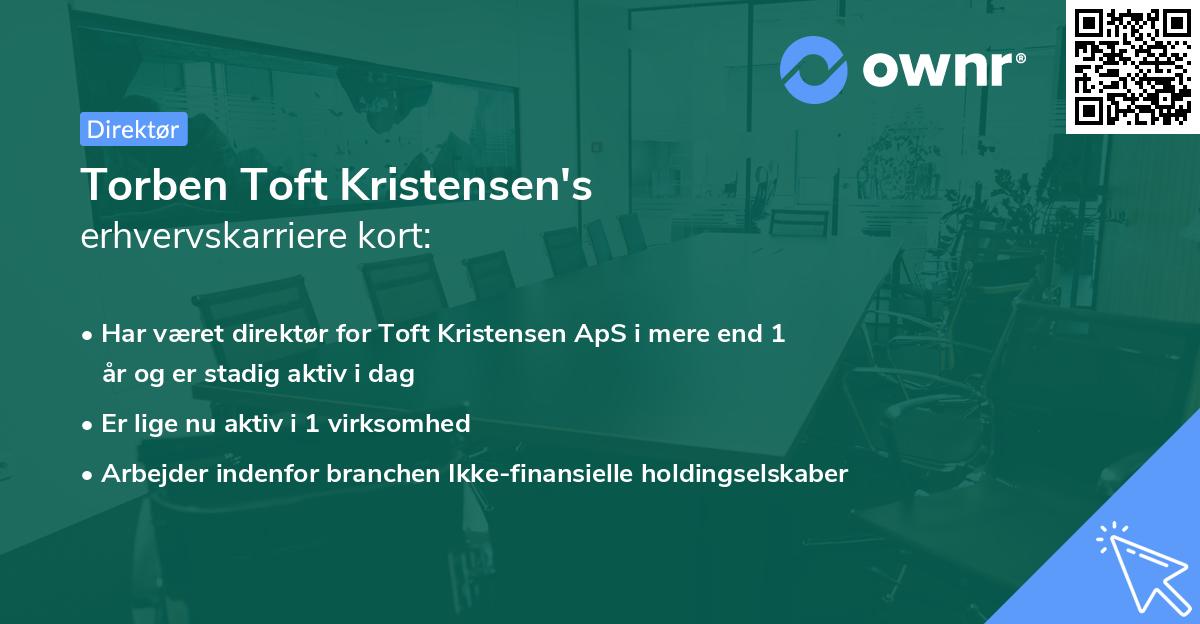 Torben Toft Kristensen's erhvervskarriere kort
