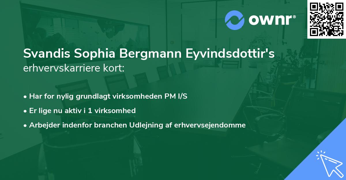 Svandis Sophia Bergmann Eyvindsdottir's erhvervskarriere kort