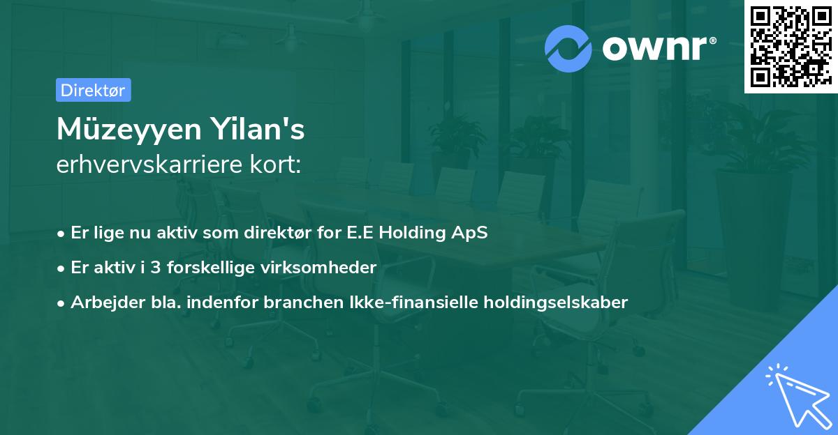 Müzeyyen Yilan's erhvervskarriere kort