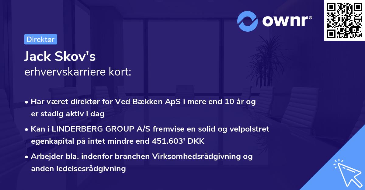 Jack Skov's erhvervskarriere kort