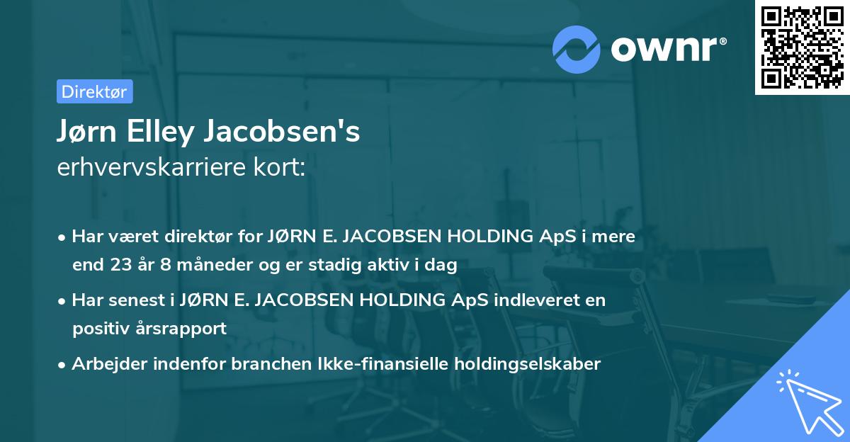 Jørn Elley Jacobsen's erhvervskarriere kort