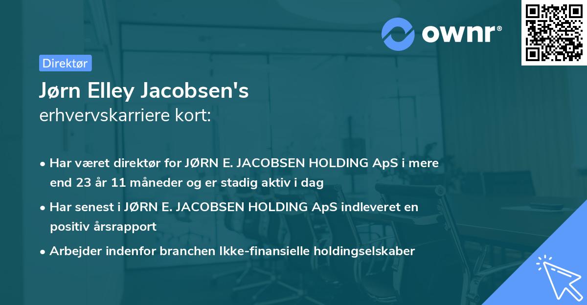 Jørn Elley Jacobsen's erhvervskarriere kort