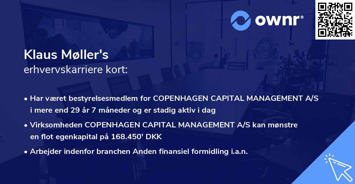 Klaus Møller's erhvervskarriere kort