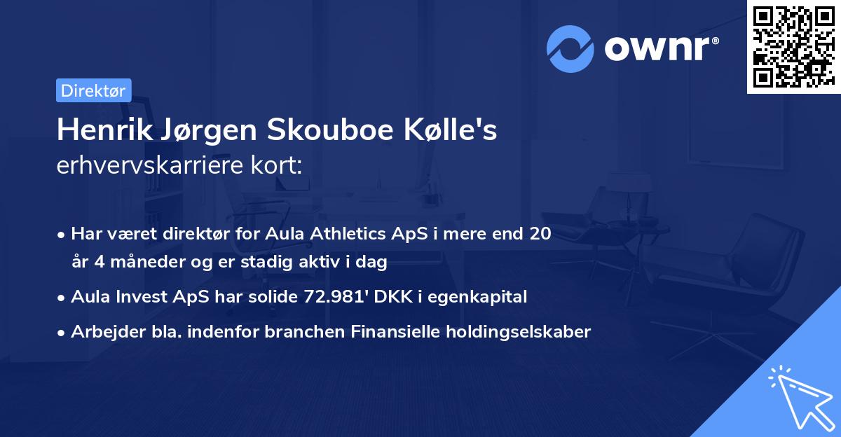 Henrik Jørgen Skouboe Kølle's erhvervskarriere kort