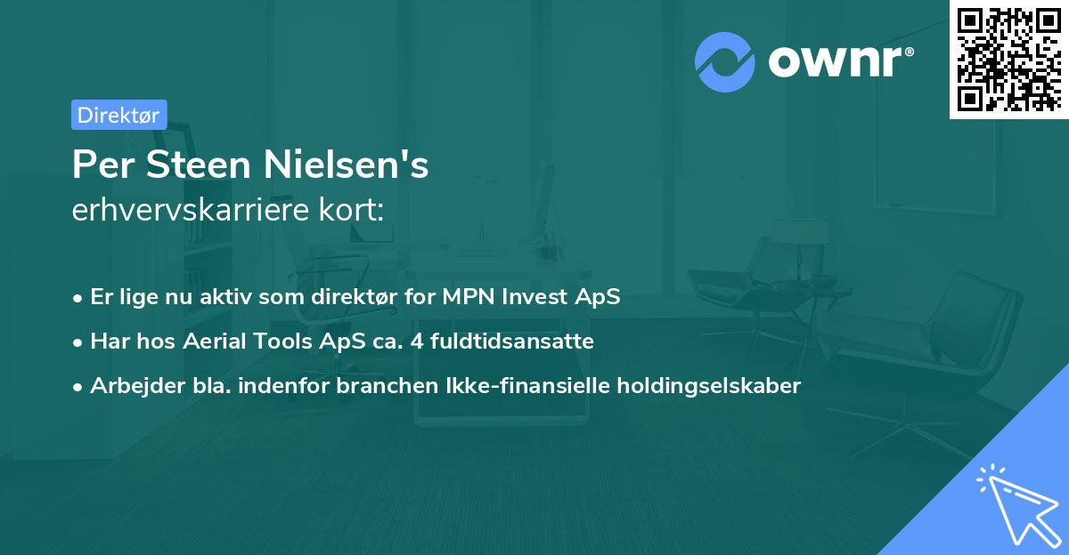 Per Steen Nielsen's erhvervskarriere kort