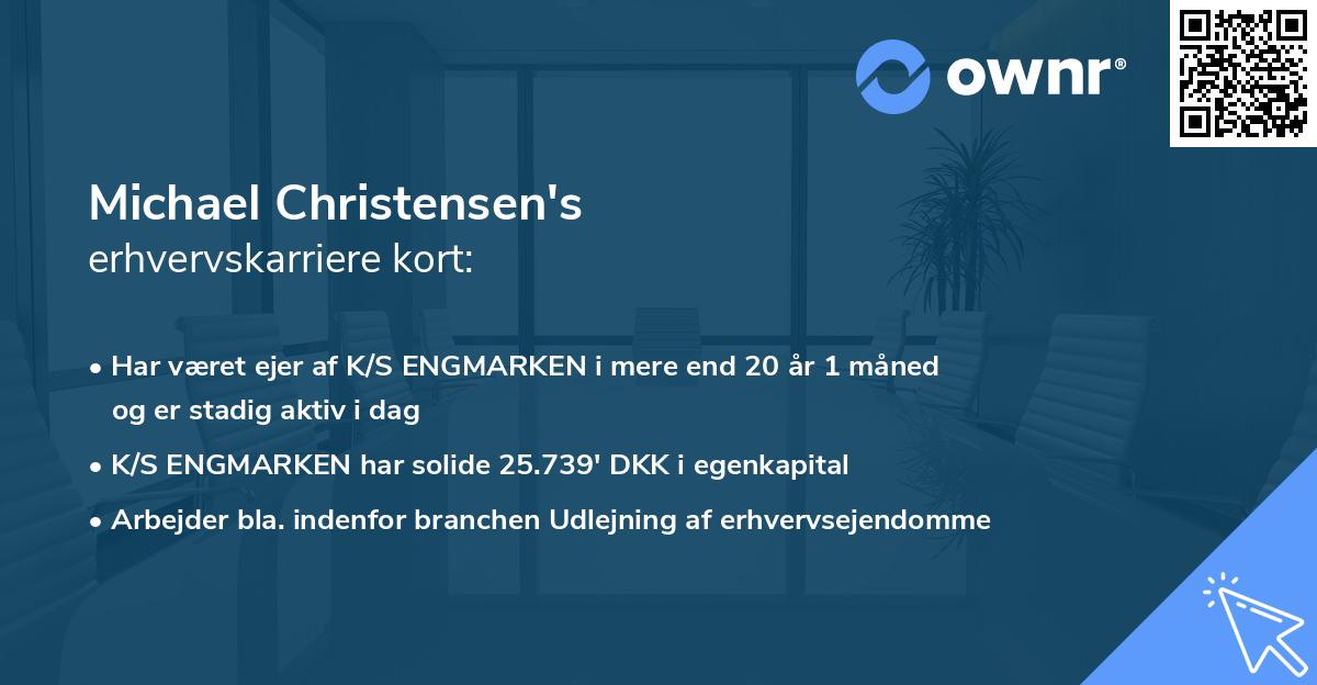 Michael Christensen's erhvervskarriere kort