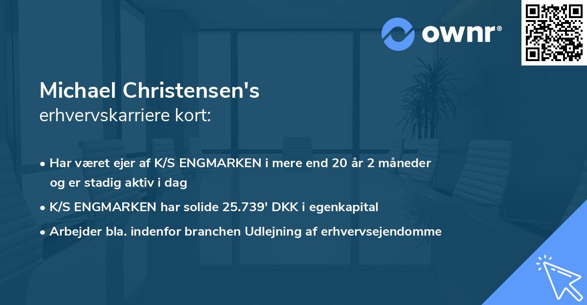 Michael Christensen's erhvervskarriere kort