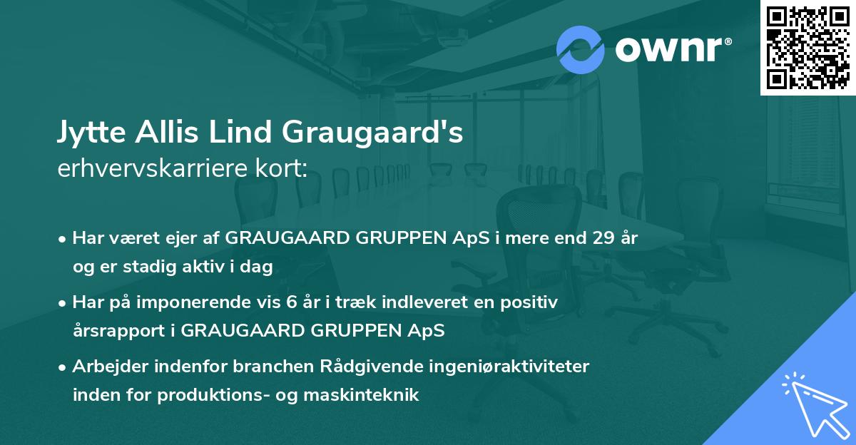 Jytte Allis Lind Graugaard's erhvervskarriere kort