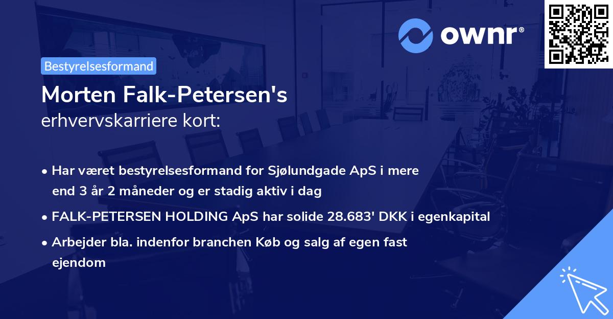 Morten Falk-Petersen's erhvervskarriere kort