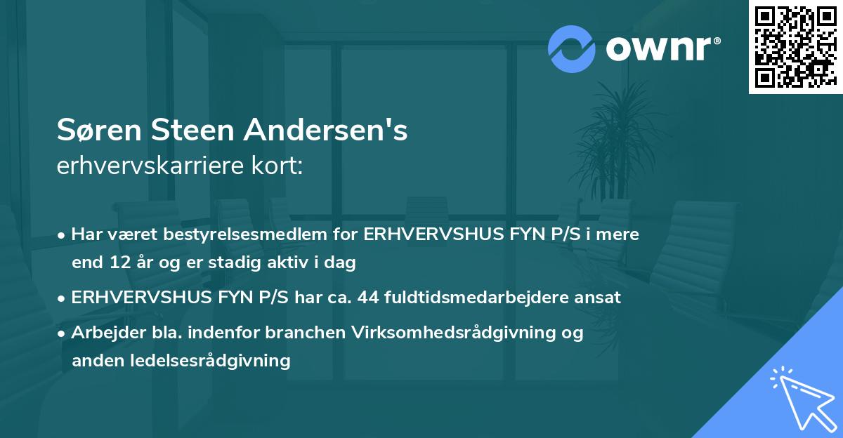 Søren Steen Andersen's erhvervskarriere kort