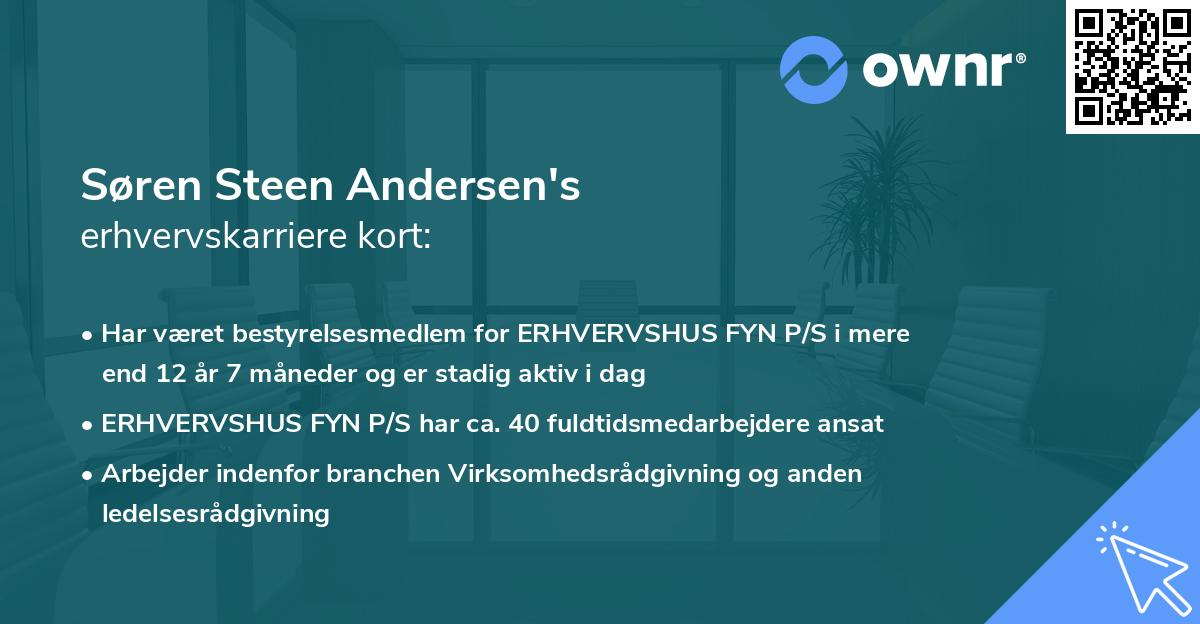 Søren Steen Andersen's erhvervskarriere kort