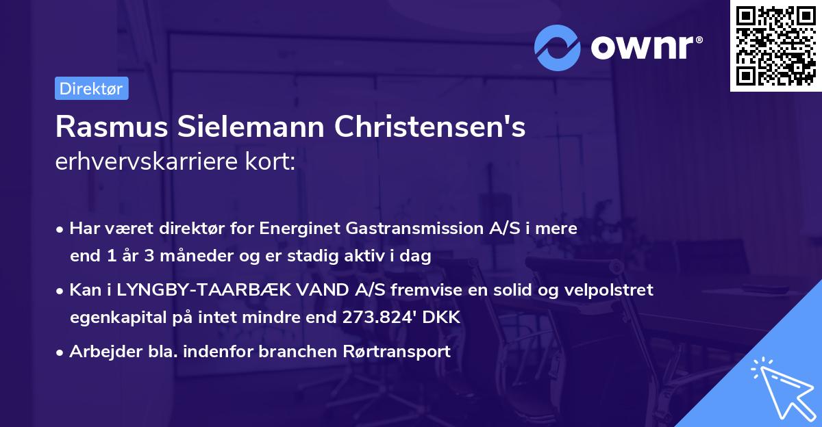 Rasmus Sielemann Christensen's erhvervskarriere kort